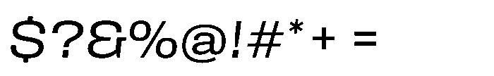 Field Gothic Wide No. 72 Wide Italic Font OTHER CHARS