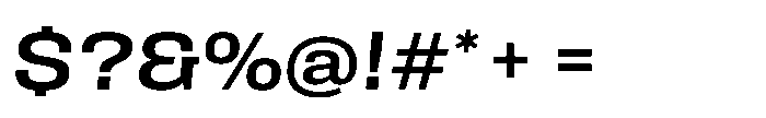 Field Gothic Wide No. 73 Wide Medium Italic Font OTHER CHARS