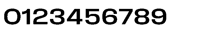 Field Gothic Wide No. 73 Wide Medium Font OTHER CHARS