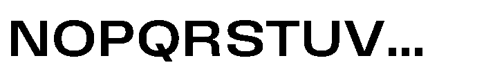 Field Gothic Wide No. 73 Wide Medium Font UPPERCASE