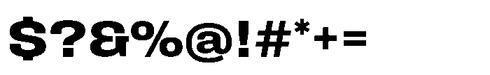 Field Gothic Wide No. 74 Wide Demi Font OTHER CHARS