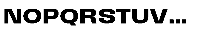 Field Gothic Wide No. 74 Wide Demi Font UPPERCASE