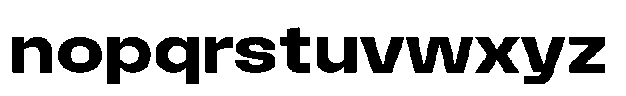 Field Gothic Wide No. 74 Wide Demi Font LOWERCASE