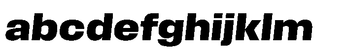 Field Gothic Wide No. 75 Wide Bold Italic FONT