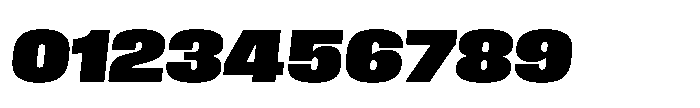 Field Gothic Wide No. 77 Wide XXBold Italic Font OTHER CHARS