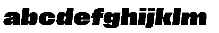 Field Gothic Wide No. 77 Wide XXBold Italic FONT