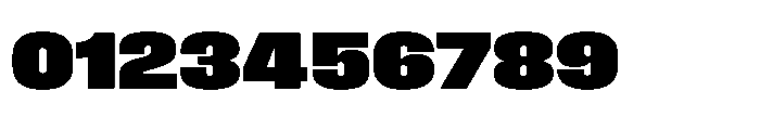 Field Gothic Wide No. 77 Wide XXBold Font OTHER CHARS