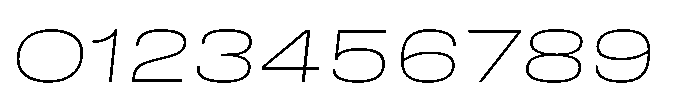 Field Gothic Wide No. 80 XWide XLight Italic Font OTHER CHARS