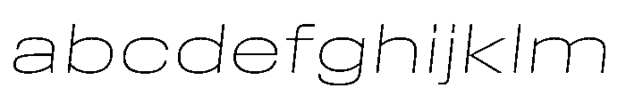 Field Gothic Wide No. 80 XWide XLight Italic FONT