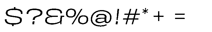 Field Gothic Wide No. 81 XWide Light Italic Font OTHER CHARS