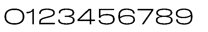 Field Gothic Wide No. 81 XWide Light Font OTHER CHARS