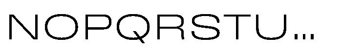 Field Gothic Wide No. 81 XWide Light Font UPPERCASE