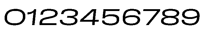 Field Gothic Wide No. 82 XWide Italic Font OTHER CHARS