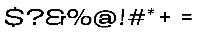 Field Gothic Wide No. 82 XWide Italic Font OTHER CHARS