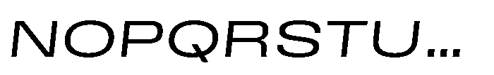 Field Gothic Wide No. 82 XWide Italic Font UPPERCASE