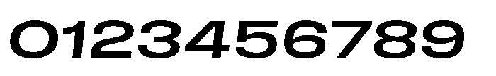 Field Gothic Wide No. 83 XWide Medium Italic Font OTHER CHARS