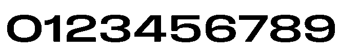 Field Gothic Wide No. 83 XWide Medium Font OTHER CHARS