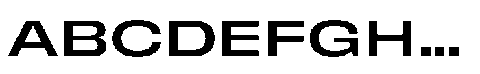 Field Gothic Wide No. 83 XWide Medium Font UPPERCASE