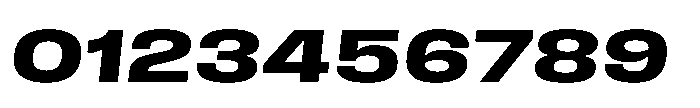 Field Gothic Wide No. 84 XWide Demi Italic Font OTHER CHARS