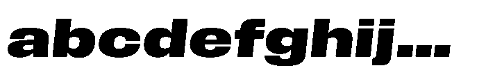 Field Gothic Wide No. 85 XWide Bold Italic FONT