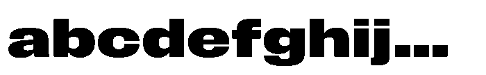 Field Gothic Wide No. 85 XWide Bold FONT