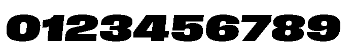 Field Gothic Wide No. 86 XWide XBold Italic Font OTHER CHARS