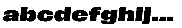 Field Gothic Wide No. 86 XWide XBold Italic FONT
