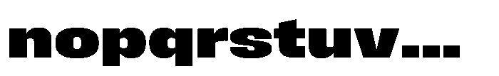 Field Gothic Wide No. 86 XWide XBold Font LOWERCASE