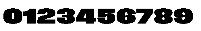 Field Gothic Wide No. 87 XWide XXBold Font OTHER CHARS