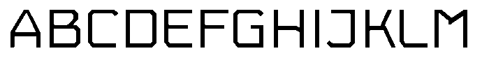 Field Mono Extended Font UPPERCASE