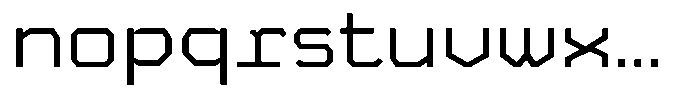 Field Mono Extended Font LOWERCASE