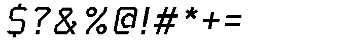 Field Mono Italic Font OTHER CHARS