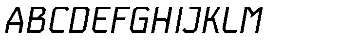 Field Mono Italic Font UPPERCASE