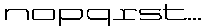 Field Mono Wide Font LOWERCASE