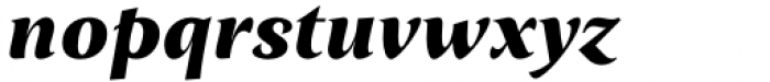 Fielding Black Italic Font LOWERCASE