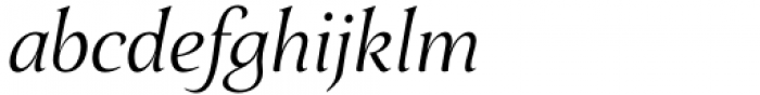 Fielding Book Italic Font LOWERCASE