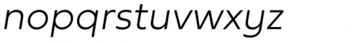 Fieldwork Italic Thin Font LOWERCASE