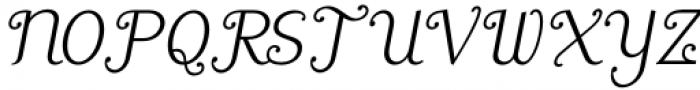 Fielke Italic Font UPPERCASE
