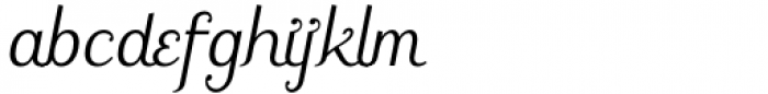 Fielke Italic Font LOWERCASE
