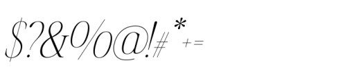 Fifty Fifty Fine Italic Font OTHER CHARS