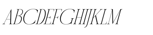 Fifty Fifty Fine Italic Font
