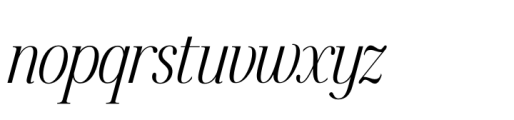 Fifty Fifty Medium Italic Font LOWERCASE
