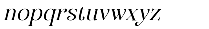 Figerly Italic Font LOWERCASE