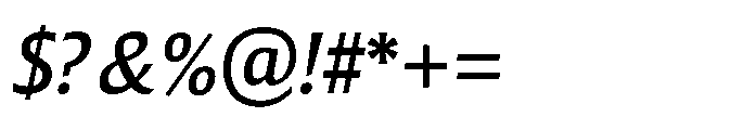 Fight Italic Font OTHER CHARS