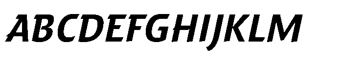 Fight SemiBold Italic Font UPPERCASE