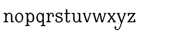Figlia Regular Font LOWERCASE