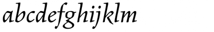 Figural Book Italic Font LOWERCASE