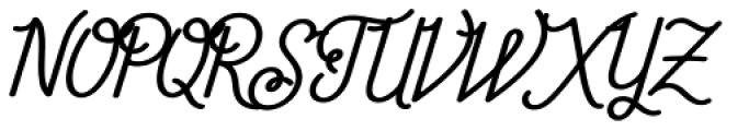Fika Bold Italic Font UPPERCASE