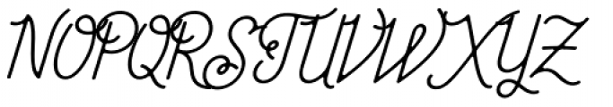 Fika Regular Italic Font UPPERCASE