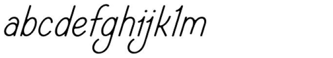 Fika Regular Italic Font LOWERCASE